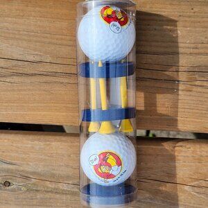 RARE 2005 The Simpsons GOLF Ball and Golf Tees Set Homer Simpson D'Oh!